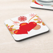 Heilige-Valentin Getränkeuntersetzer (Linke Seite)