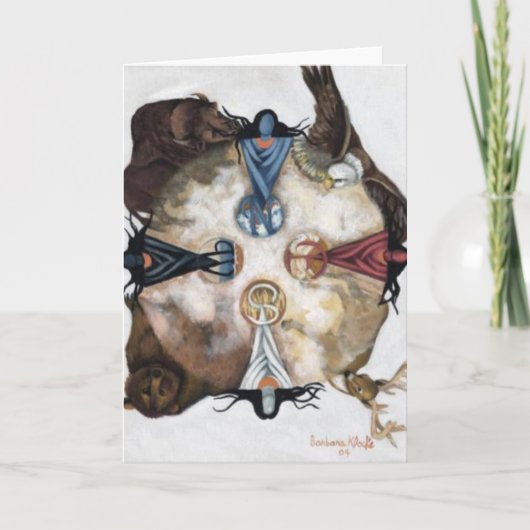 Heilige vier Winde Karte (Vorderseite)