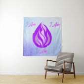 Heilige Violette Flamme - I Am Wandteppich (Beispiel)