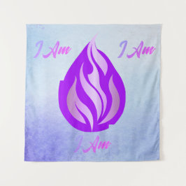 Heilige Violette Flamme - I Am Wandteppich