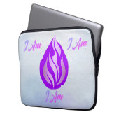 Heilige Violette Flamme - Ich Bin Laptopschutzhülle (Vorderseite Links)