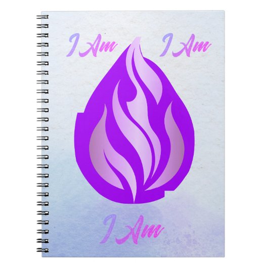 Heilige Violette Flamme - Ich Bin Notizblock (Vorderseite)