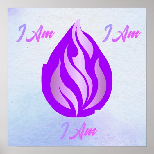 Heilige Violette Flamme - Ich Bin Poster (Vorne)