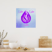 Heilige Violette Flamme - Ich Bin Poster (Küche)