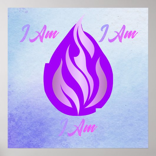 Heilige Violette Flamme - Ich Bin Poster (Vorne)