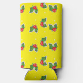 Heilige Weihnachten auf gelb Selters Dosenkühler (Rückseite)