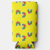 Heilige Weihnachten auf gelb Selters Dosenkühler (Vorderseite)