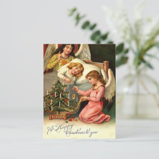 Heilige Weihnachten Engel der Kinder Vintag (Stehend Vorderseite)