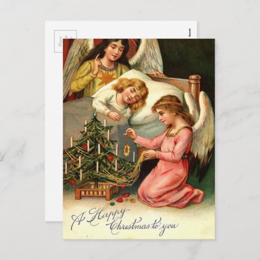 Heilige Weihnachten Engel der Kinder Vintag (Vorne/Hinten)