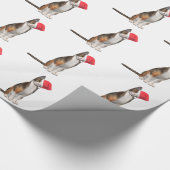 Heilige Weihnachten mit einer spielerischen Katze Geschenkpapier (Ecke)