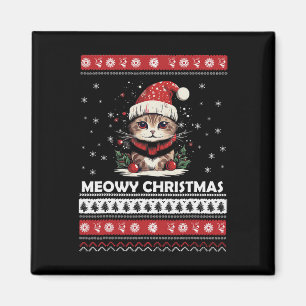 Heilige Weihnachten Niedliche Katzen und Kaffee Me Magnet