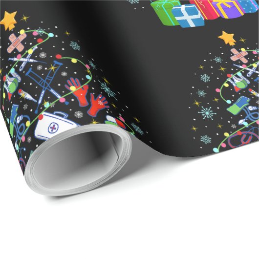 Heilige Weihnachtsbaume Krankenschwester Doktor Fu Geschenkpapier (Rolleneckpunkt)