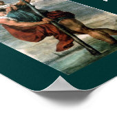 Heilige Weihnachtsbrille Poster (Ecke)