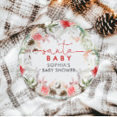 Heilige Weihnachtsdusche Blume Pappteller