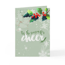 Heilige Weihnachtsfeier Holly Berry Card