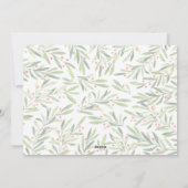 Heilige Weihnachtsfeier und Berries - Foto Feiertagskarte (Rückseite)