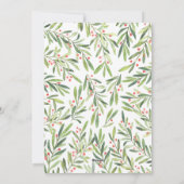 Heilige Weihnachtsfeier und Berries - Foto Feiertagskarte (Rückseite)