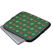 Heilige Weihnachtsfeier und Bogen Laptopschutzhülle (Vorne Knopf)