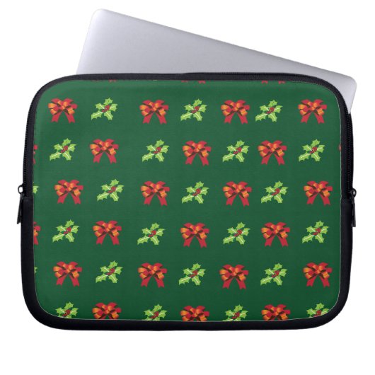 Heilige Weihnachtsfeier und Bogen Laptopschutzhülle (Vorderseite)