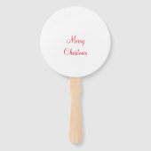 Heilige Weihnachtsfeiertage fügen Familiennamen Fo Fächer (Rückseite)