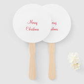 Heilige Weihnachtsfeiertage fügen Familiennamen Fo Fächer (Vorne und Hinten)