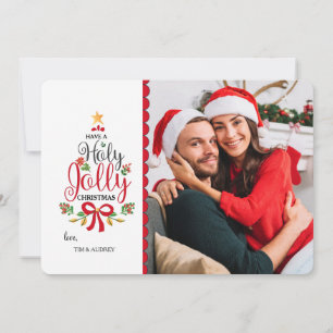 Heilige Weihnachtsfreuden Fotokarte Einladung