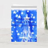 Heilige Weihnachtskarte Feiertagskarte (Rückseite)