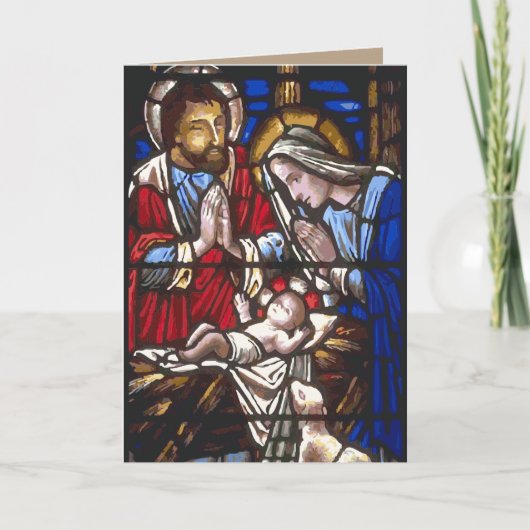 Heilige Weihnachtskarte Feiertagskarte (Vorderseite)