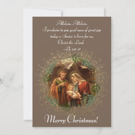 Heilige Weihnachtskarte Feiertagskarte