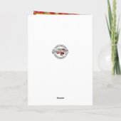 Heilige Weihnachtskrippe Feiertagskarte (Rückseite)