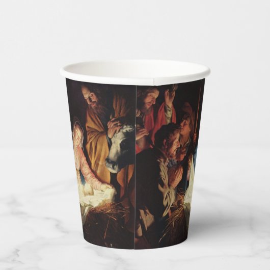 Heilige Weihnachtskrippen Pappbecher (Rechts)