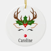 Heilige Weihnachtsmaus Keramik Ornament (Vorne)