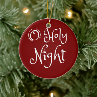 Heilige Weihnachtsnacht Keramik Ornament