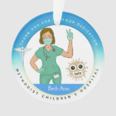 Heilige Weihnachtsschmuck, Krankenpflege Ornament (Vorderseite)