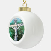 Heilige Weihnachtszeit Ostern Taufe Heilige Woche Keramik Kugel-Ornament (Rechts)