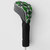 Heilige Winde in Green Golf Head Cover Headcover (angewinkelt)