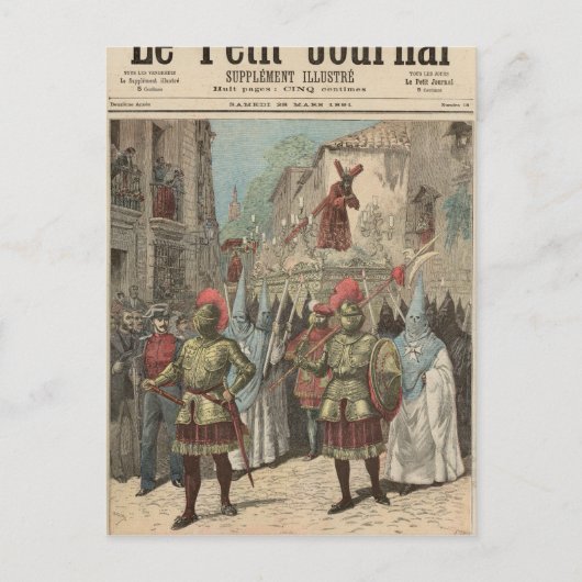 Heilige Woche in Sevilla Postkarte (Vorderseite)