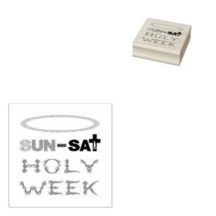 Heilige Woche (Palm Sonntag bis Heiliger Donnersta Gummistempel