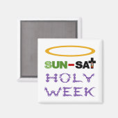 Heilige Woche (Palm Sonntag bis Heiliger Donnersta Magnet (Vorderseite/Rückseite)