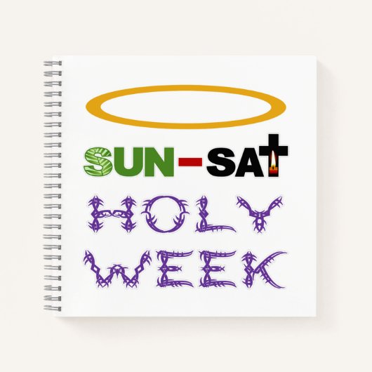 Heilige Woche (Palm Sonntag bis Heiliger Donnersta Notizblock (Vorderseite)