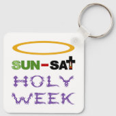 Heilige Woche (Palm Sonntag bis Heiliger Donnersta Schlüsselanhänger (Rückseite)