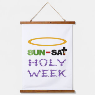 Heilige Woche (Palm Sonntag bis Heiliger Donnersta Wandteppich Mit Holzrahmen
