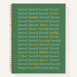 Heilige Worte Notizblock