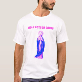 Heilige Zuckerwatte Jungfrau Maria Rosa und Blau T-Shirt