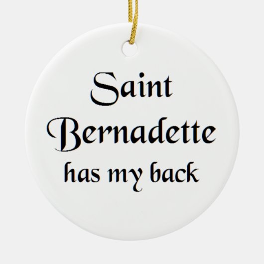 Heiligen-Bernadette-Kaffeetasse Keramik Ornament (Vorne)