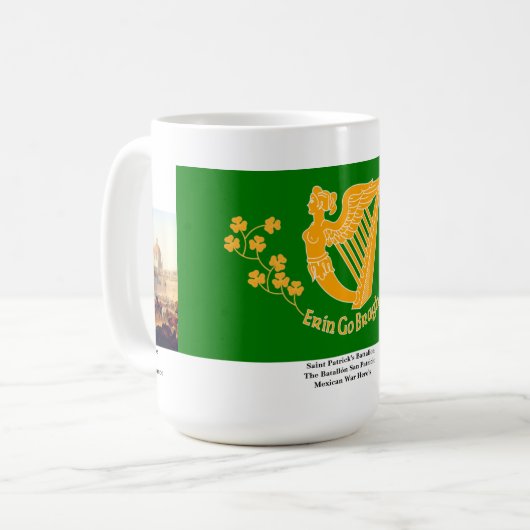 Heiligen Patrick Bataillon-Tasse Kaffeetasse (Vorderseite Links)