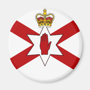 Heiligen Patrick für Nordirland krönte Flagge Magnet