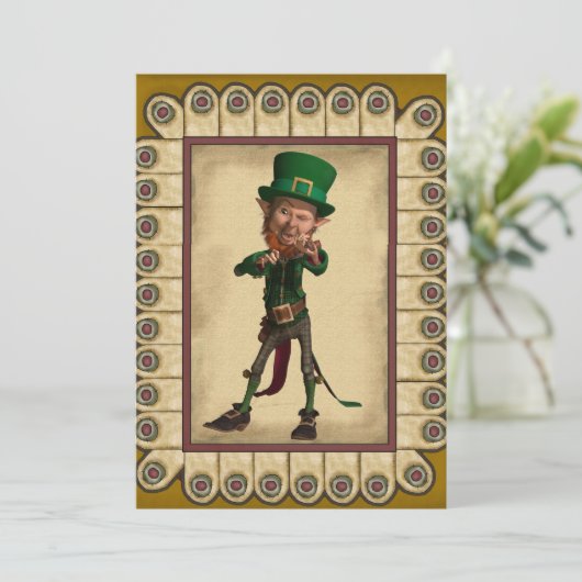 Heiligen Patrick Tageseinladung Einladung (Stehend Vorderseite)