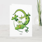 Heiligen Patrick TagesGecko Karte (Rückseite)