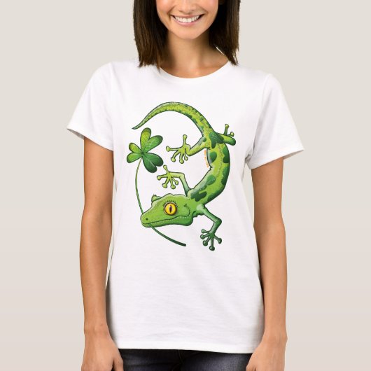 Heiligen Patrick TagesGecko T-Shirt (Vorderseite)